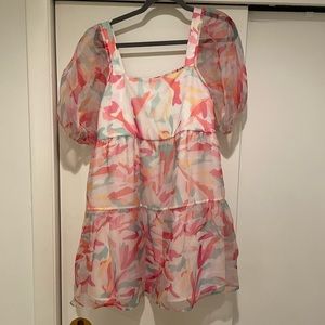 Crosby by Mollie Burch puff sleeve dress